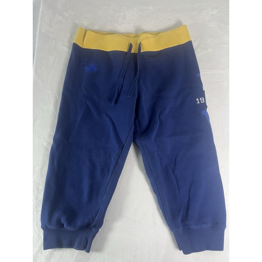 Disney Parks Vintage Sweatpants Blue/Yellow Mickey Walt Disney World Size Large